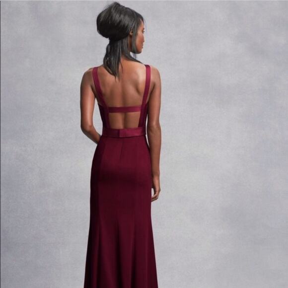 Vera Wang White Women Bridesmaid Dress Sz. 0 EUC  (No Belt) Maxi Wedding Guest - Picture 6 of 9